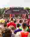 Image of runners at the Hackney Half Marathon start line