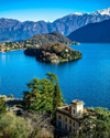 Picture of a lake in Italy which is part of the cycle challenge