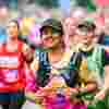 Curestarter, Anupama, running past our Great North Run cheer point