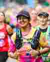 Curestarter, Anupama, running past our Great North Run cheer point