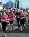 People running in the Manchester Marathon