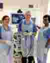 Stephen Bown With Nurses Anita Agyekum Karikari And Uzma Baqar May 2014